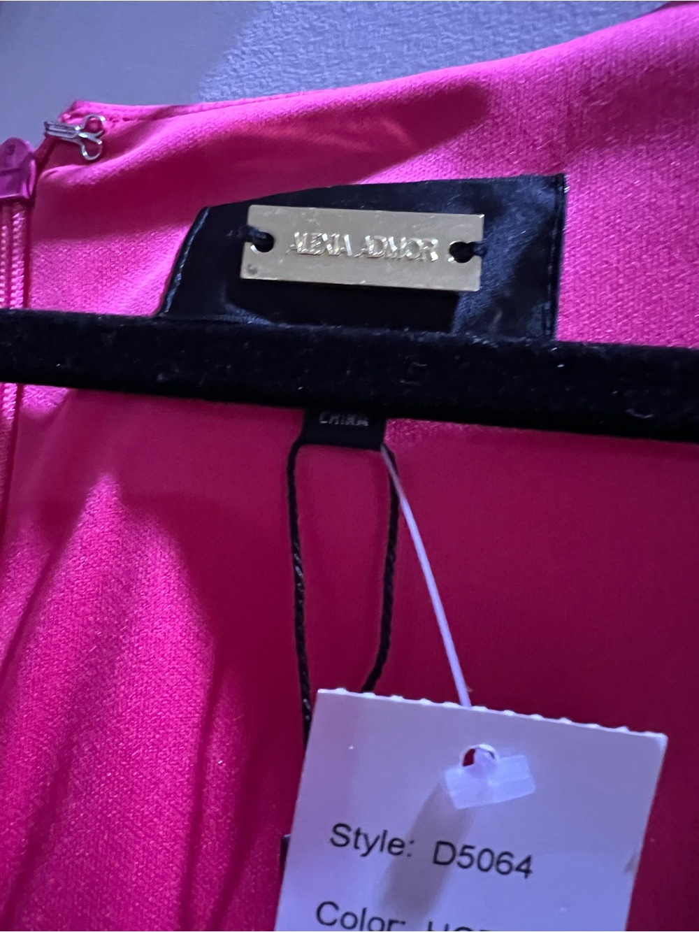 Alexia Admor Hot Pink Square Neck Dress - Picture 5 of 9